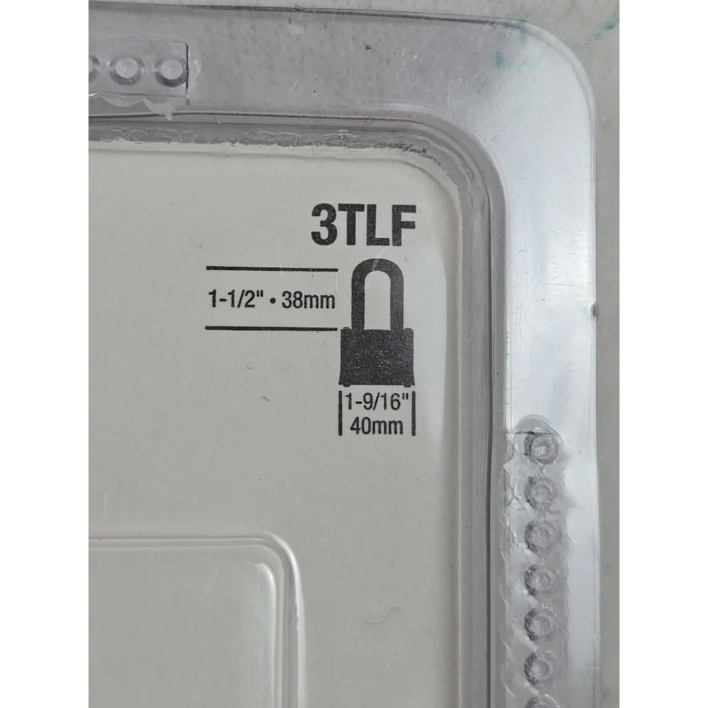 Master Lock 3TLF Laminated Steel Padlock with Key, 2 Pack Keyed-Alike 1 1/2